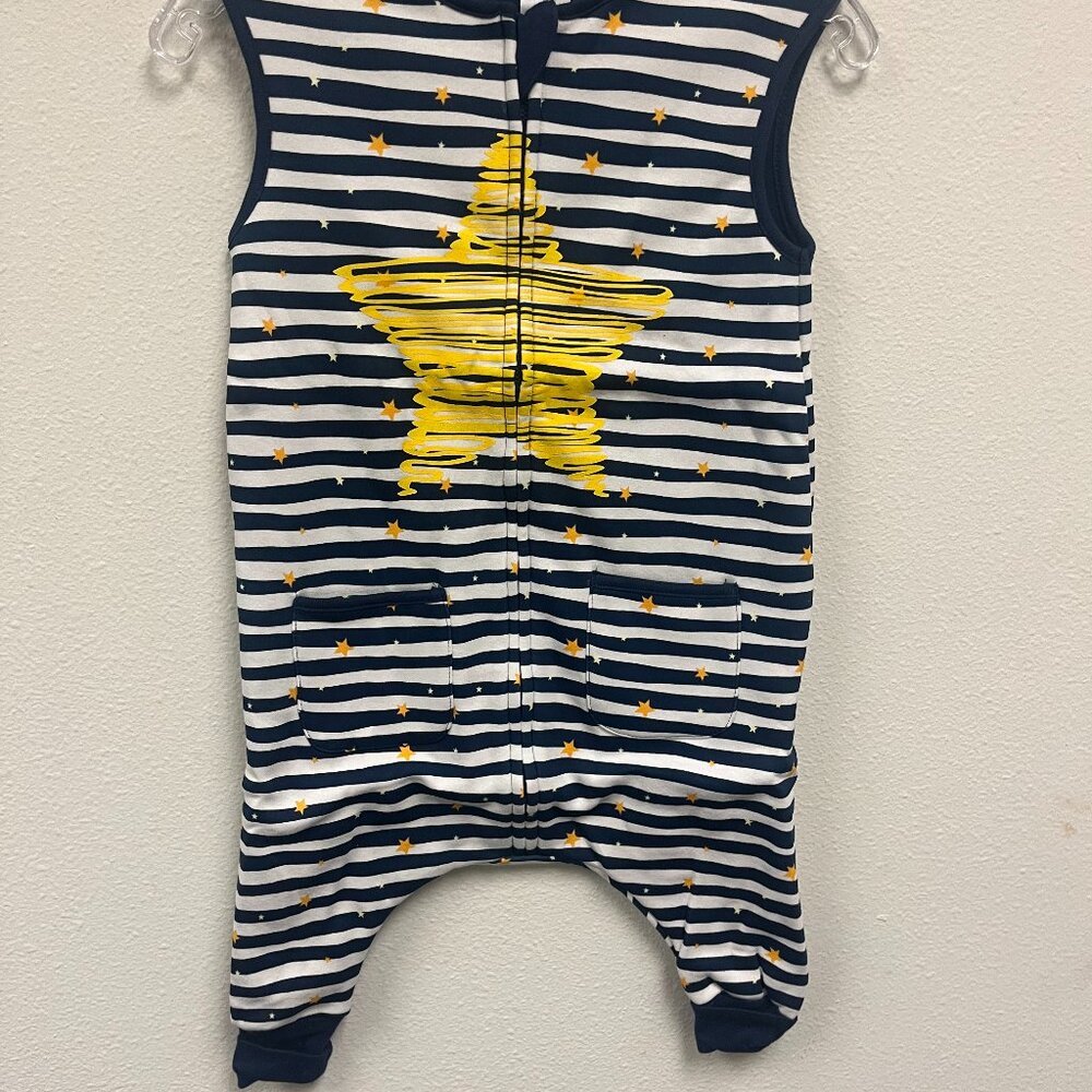 Vaenait Romper Blue/ White Yellow Star